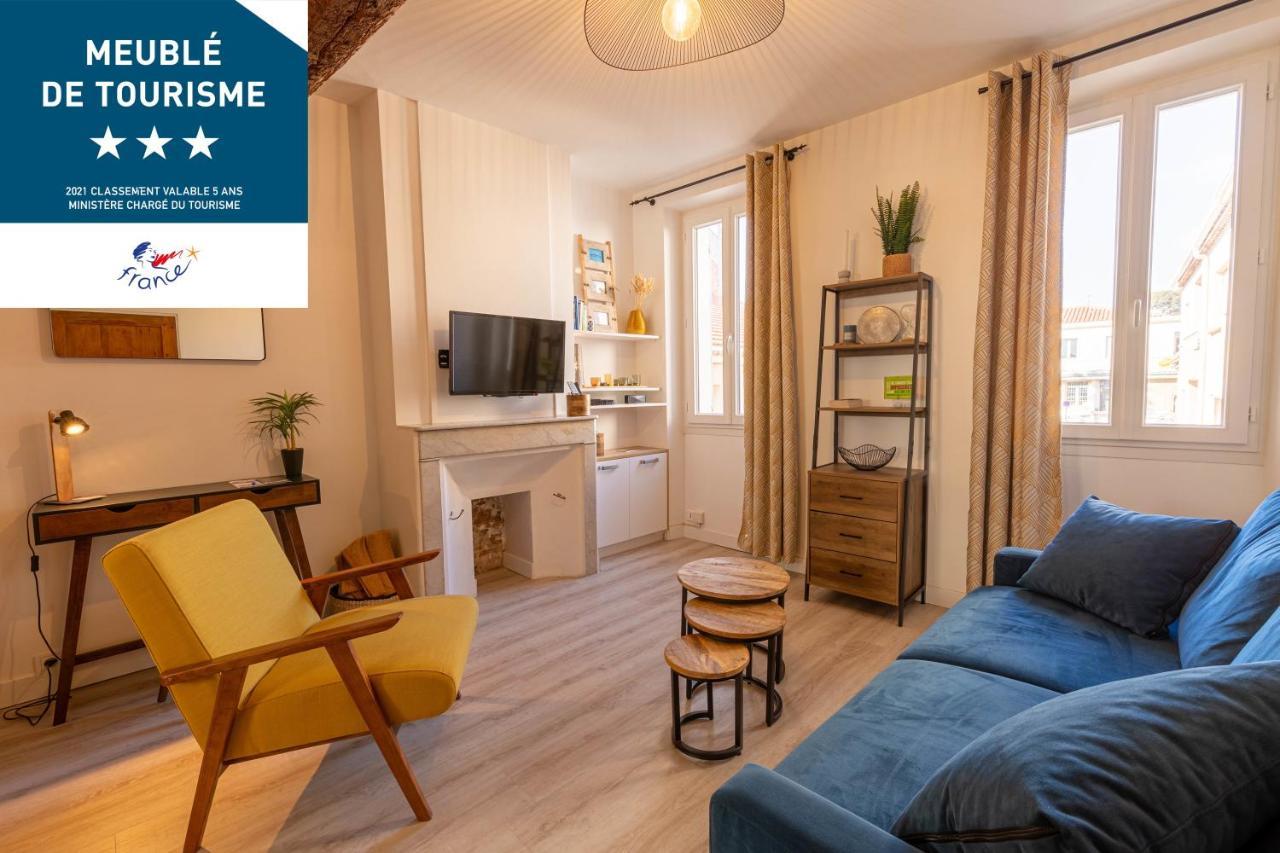 Escapade A Sanary, Au Coeur Du Village, 200M Du Port,Clim,Wifi,Parking ภายนอก รูปภาพ